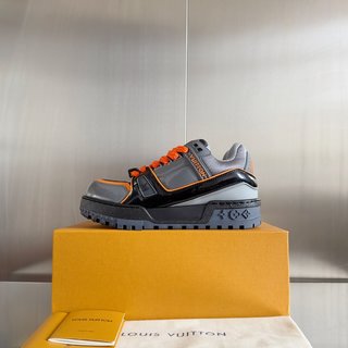 Louis Vuitton LV Trainer Maxi Black orange Monogram