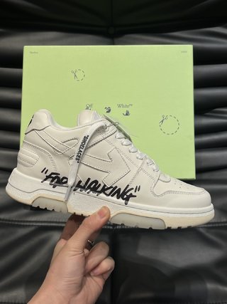 OFF-WHITE out of OFFICE low tops "for warning"